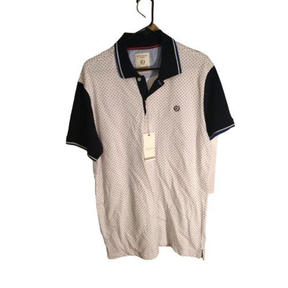 Studio Classic Polo Shirt New with‎ Tags White Size XL